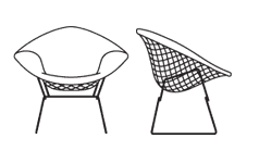 Bertoia Diamond Chair Cover