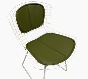 Olive Green Vegan Leather for Bertoia Chairs